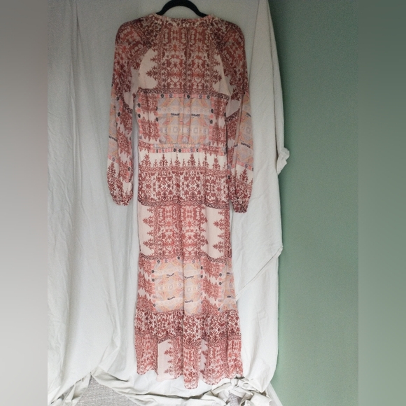 Women's Mossimo supply co. cream pink printed dress - Picture 9 of 10